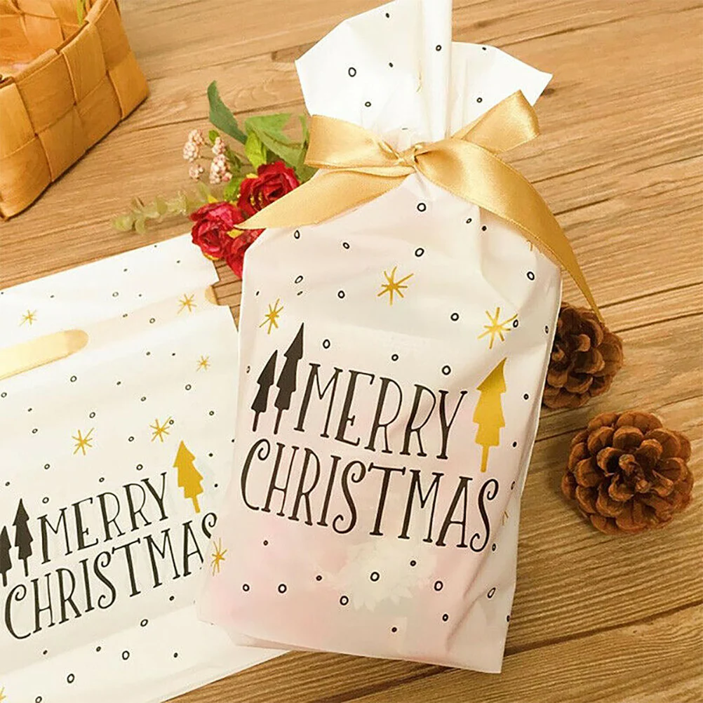 20 шт рождественские подарочные пакеты Рождественская елка Набор Подарочные сумки Санта Клаус Рождественский мешок для конфет с Рождеством год сувениры