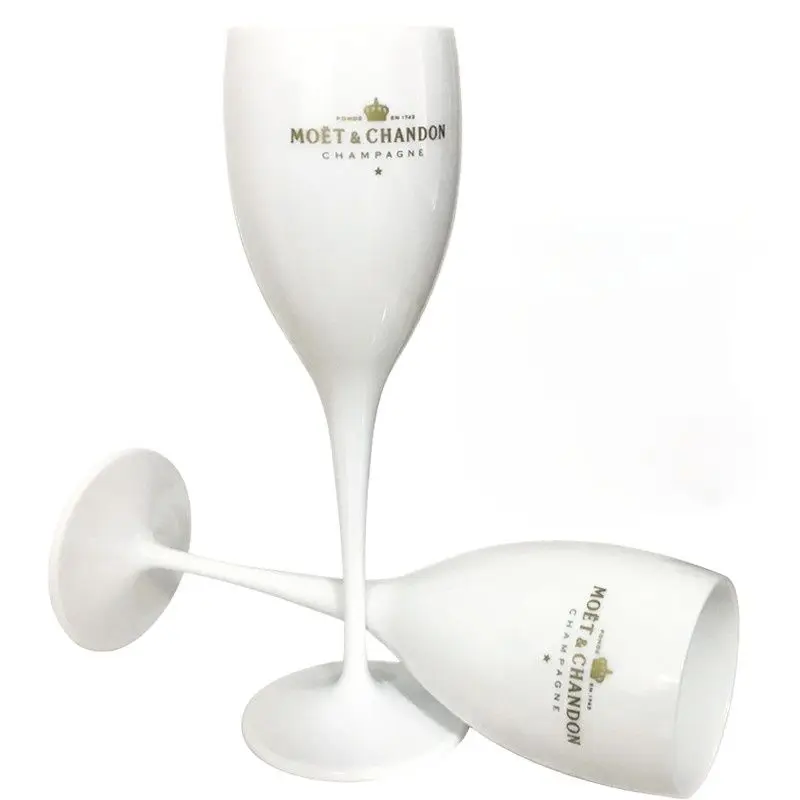 1 PCs Champagne Flutes Glasses Plastic Wine Dishwasher-safe White Acrylic Glass Transparent | Дом и сад