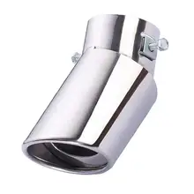 Универсальный Автомобильный задний круглый Нержавеющая сталь выхлопной трубы аксессуары для глушителя Универсальный Автомобильный задний круглый Нержавеющая сталь выхлопной трубы аксессуары для глушителя