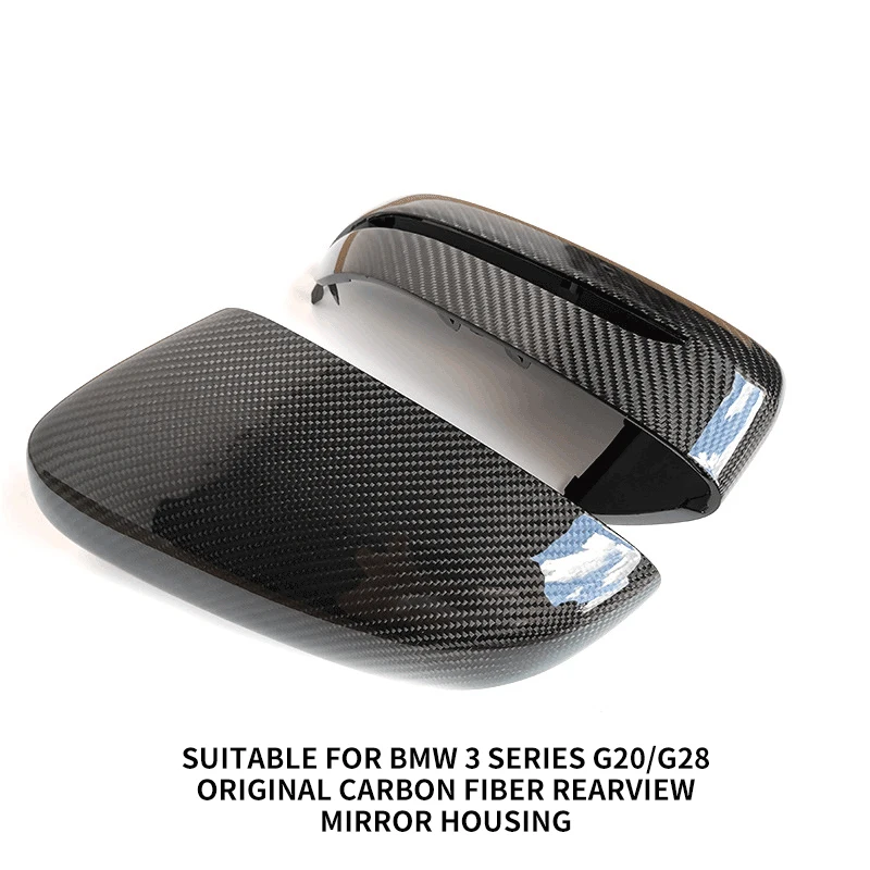 

For BMW 3 Series G20 G28 Rearview 1 Pair Mirror Carbon Fiber Replace Type Carbon Fiber Cover Ox Horn Shape Mirror Parts