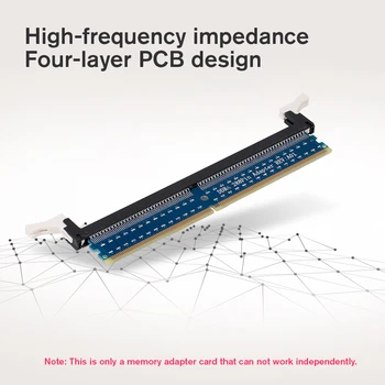 

NEW DDR4 288Pin DIMM Adapter Card Memory Tester Protection Card Circuit Expansion Board for Desktop PC Four-layer PCB design