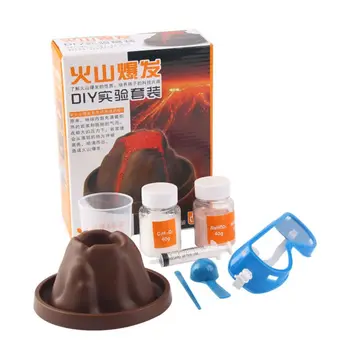 

Kids DIY Handmade Volcano Eruption Chemical Science Experiment Tools Set Educational Learning Toys Experiment Kit Gift