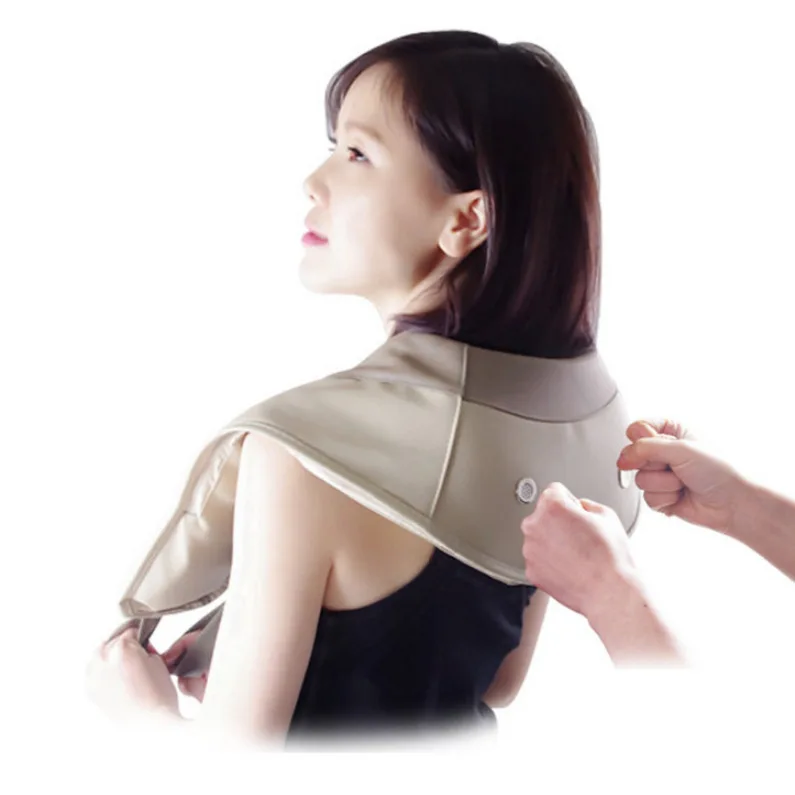Обновленная Подушка с подогревом разминание шеи плечо назад Талия живота массажер для похудения массажный пояс