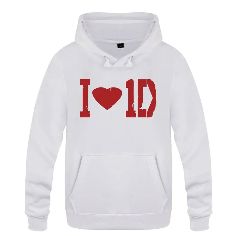 BAY HOT I Love 1D-One Direction Rock толстовки для любителей музыки мужские с капюшоном флисовый пуловер толстовки - Цвет: BAY HOT
