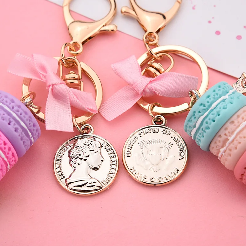 Pink Paris Keychain, Pink and Gold Charm Keychain