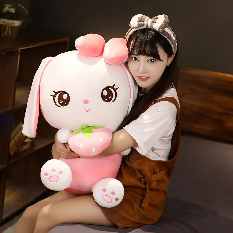 Sexy New Huggbale Hot  Plush Toys Stuffed Animals Dolls Cute Rabbit For Children Toy Birthday Christmas Girl Gifts Kids Pink