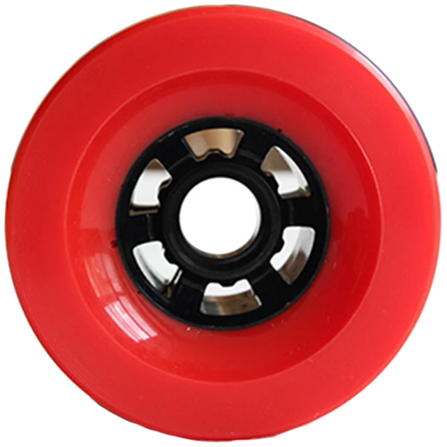 US $9.87 New Transparent Skateboard Wheels 90x52Mm Longboard Wheels Men Women Brush Street Wheels Red Wheels