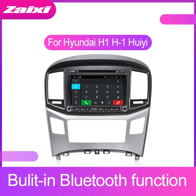 ZaiXi 2 DIN Android Сенсорный экран для hyundai H1 H-1 Huiyi~ автомобильный мультимедийный плеер Bluetooth gps WiFi навигатор fm-плеер