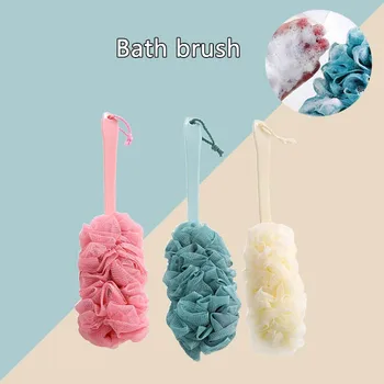 

Plastic Long Handle Bath Brush Bathroom Spa Gym Beach Pool Back Body Bath Shower Scrubber Soft Texture Shower Brush 2019 New