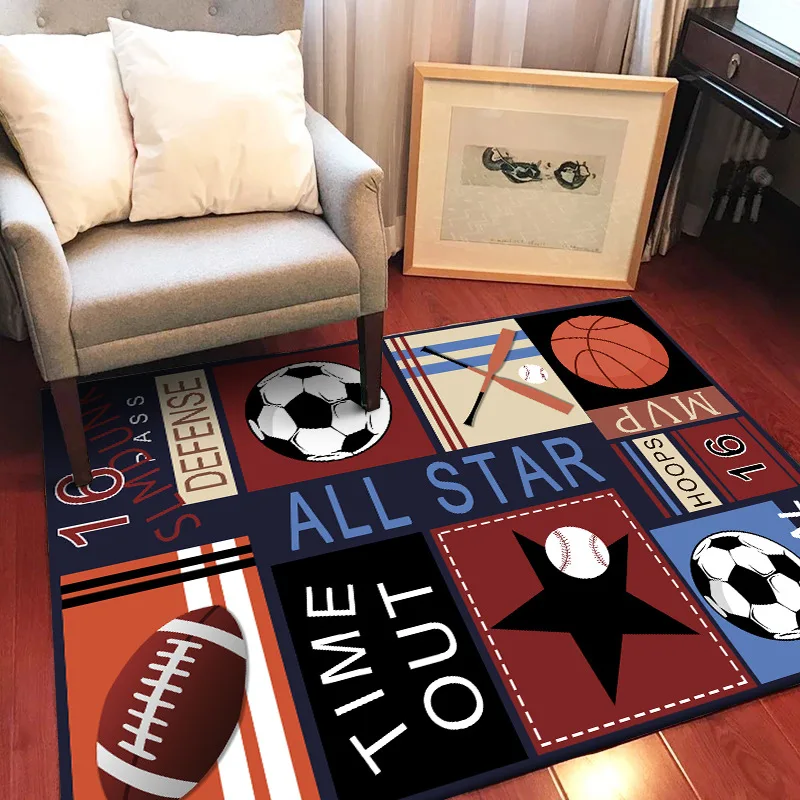 

Fashion modern MVP all star ball game sports wind bedroom living room kitchen bedside carpet mat customization