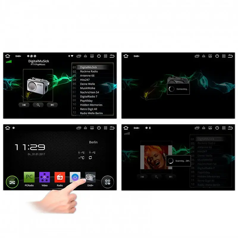 2,5 м длина кабеля антенны USB-DAB приемник Android системы XOMAX системы с Android 6.0.1 автомобильные аксессуары