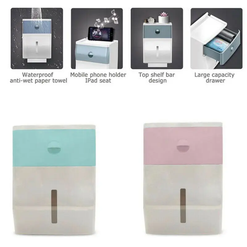 Водонепроницаемый держатель для туалетной бумаги без ударов лоток в рулоне