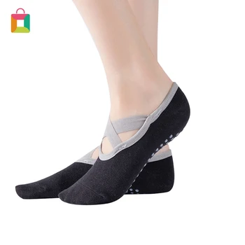 

1 pair of ladies socks non-slip socks open back silicone non-slip socks suitable for fitness Glittery
