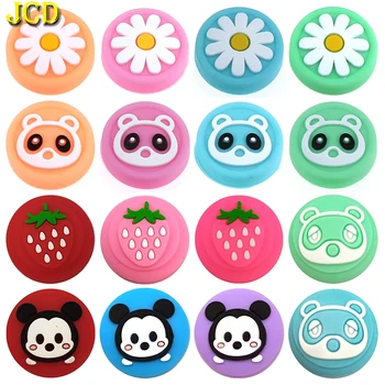 

JCD 2PCS Silicone Joystick Cover Thumb Stick Grip Cap For Nintend Switch NS Joy-Con Controller JoyCon Gamepad Thumbstick Case