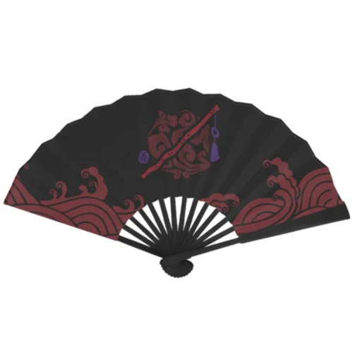 Lan Wangji складной веер Wei Wuxian аниме Grandmaster of Demonic культивирование Mo Dao Zu Shi ручные вееры косплей реквизит подарок