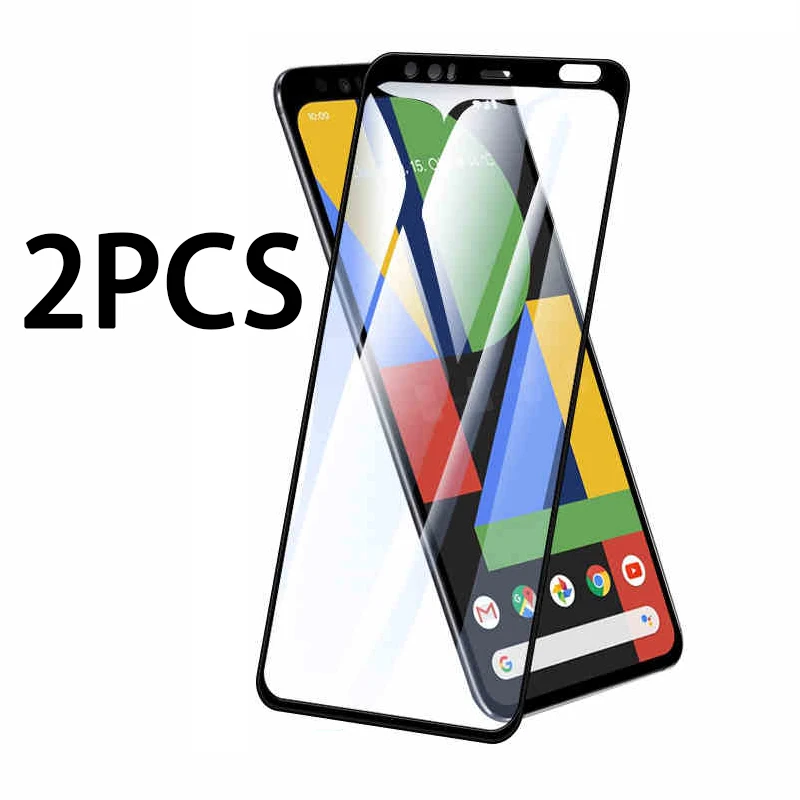 2pcs tempered glass on for Google Pixel 4 3A 3 5 4A 2 XL full screen protector Pixel4 Pixel3 Pixel2 4xl 3xl 2xl protective film afbeelding