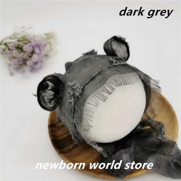 dark grey Новорожденный реквизит для фотосъемки шляпа, мультфильм шляпа - Цвет: dark grey
