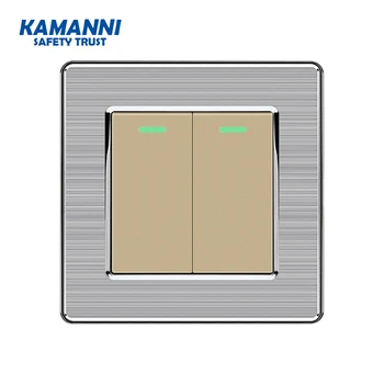 

Kamanni Wall Light Switch 1 Gang 2 Way EU Standard Push Button Switch 1/2/3/4 Gang 1/2 Way EU Socket Louver Window Lifter Switch
