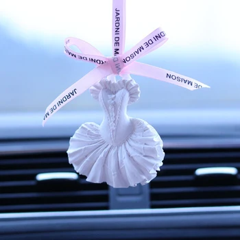

Evening Dress style car Pendant Fragrant ornament aroma Perfume storage Gypsum material security Remove peculiar smell