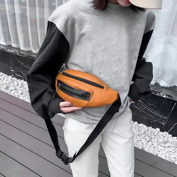 

Hot Sale Waist Packs Wear-resistant Fashion Fanny Chest Bag Women Money Belt Purse Leather Shoulder Crossbody Pack