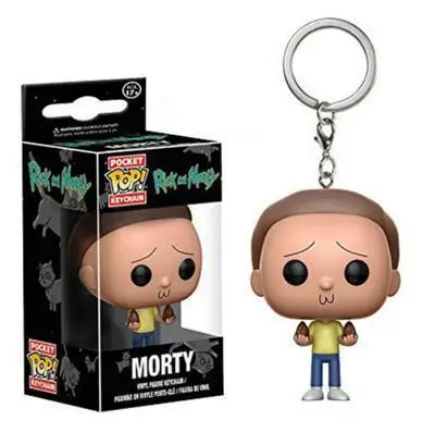 Morty Funko поп-брелок Marvel Мстители Ститч Бэтмен Боб Росс Джейсон, Фредди отряд самоубийц История игрушек Рик Морти Игра престолов игрушки - Цвет: Morty
