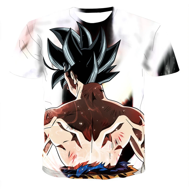 Новинка, футболка Dragon Ball Z, мужская летняя футболка с 3D принтом, супер сайян Сон Гоку, черная Вегета, битва Драконий жемчуг, Повседневная футболка, топы, футболки
