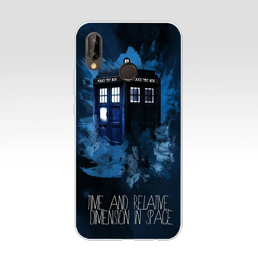 Чехол из мягкого силикона ТПУ 249FG Tardis Box Doctor Who для huawei Mate P20 P30 Llte Pro Y6 Y7 2019|Бамперы| |