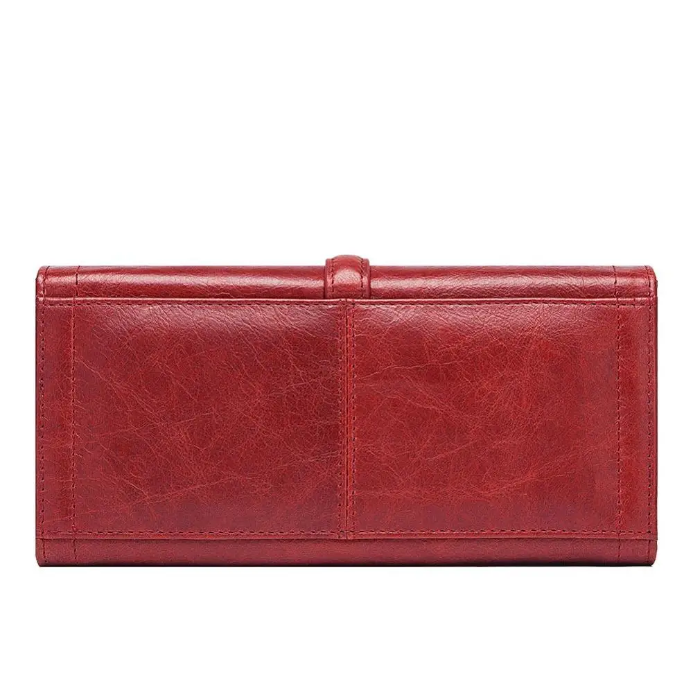 Women Big Capacity Wallets Female Genuine Leather Purses Long Clutch Lady Zipper Hasp Purse Money Bag Phone Wallet Card Holder