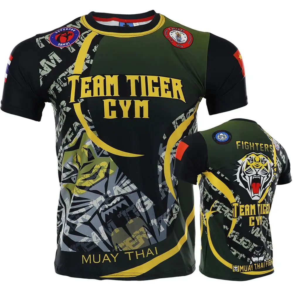 Быстросохнущая футболка из таиланда для смешанных боевых искусств MMA