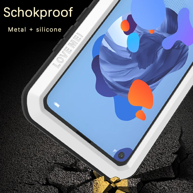 LOVEMEI Powerful Metal Waterproof Case For Huawei Nova 5i Pro Cover ShockProof Full Body Protection Armor Defender Phone Case