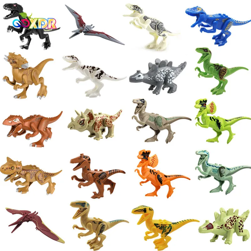 Парк Юрского периода динозавр 20 маленьких частиц собранные строительные блоки