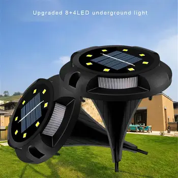 

Landscape Light 12 LED Waterproof Dark Sensing Ground Solar Light Landscape Buried Decoration Lamp IP65 LED Solar Power Light