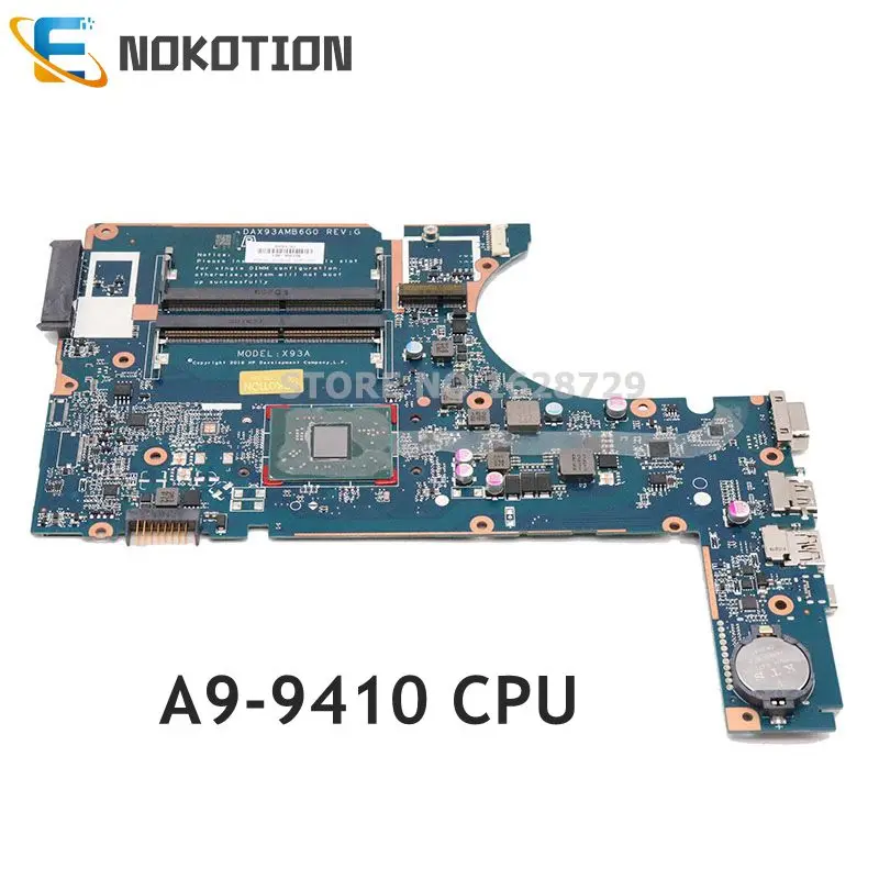 #Special Offers NOKOTION 907358-601 907358-001 911246-001 For HP 445 G4 455 G4 laptop motherboard DAX93AMB6G0 A9-9410 CPU DDR3