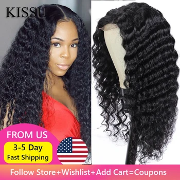 

Deep Wave Wig With Closure Virgin Brazilian Hair Wigs 4x4 Closure Wig Brazilian Curly Lace Wig Brazilian Curly Wigs For Women