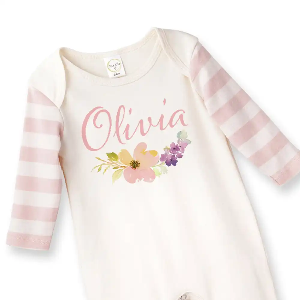 personalized newborn girl outfit