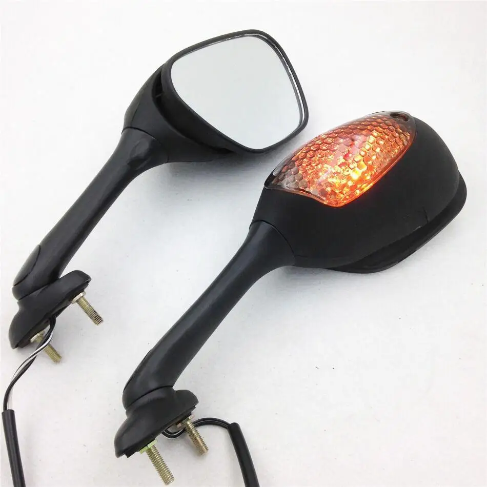 

Motorcycle Rearview Side Mirrors for Suzuki GSXR 600 750 1000 with Turn Signal Light Motorcycle Turn Signal