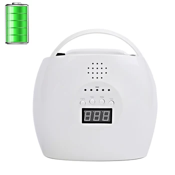 

2020 New Rechargeable Nail UV Lamp 48W Gel Lacquer Dryer UV Curing Light Pedicure Manicure Lamps Wireless LED Nail Lamp