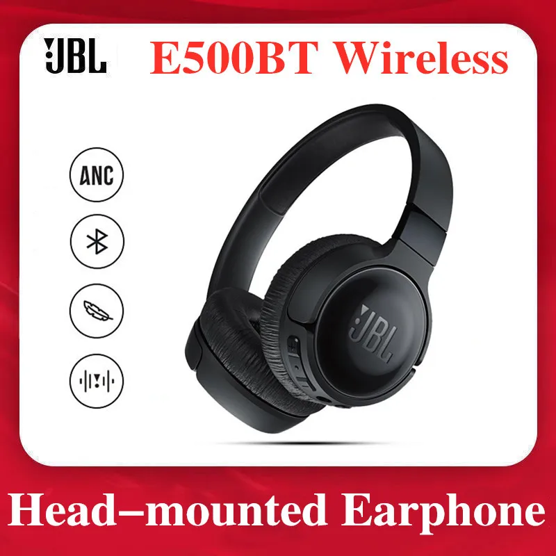 Jbl E500bt Foldable Wireless Bluetooth-compatible Headphone Deep Bass Sound  Sports Game Headset With Mic Head-mounted Earphones - Earphones \u0026  Headphones - AliExpress