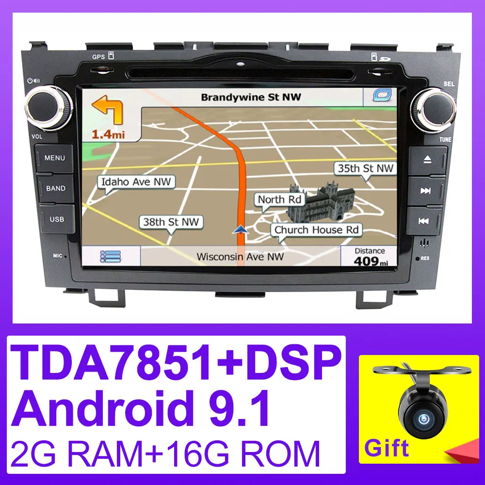 Excellent Eunavi Android 9.1 Car DVD Player For Honda CRV 2006 2007 2008 2009 2010 2011 2 din radio multimedia GPS 1024*600 HD TDA7851 DSP 0 Excellent Eunavi Android 9.1 Car DVD Player For Honda CRV 2006 2007 2008 2009 2010 2011 2 din radio multimedia GPS 1024*600 HD TDA7851 DSP 0