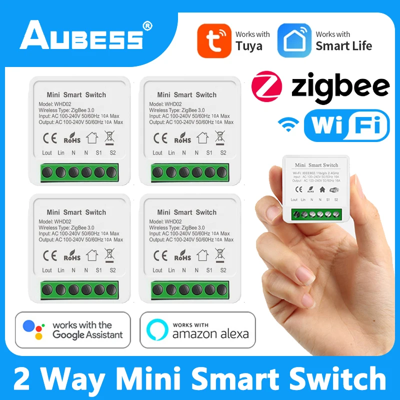 SONOFF ZBMINI-L ZigBee Smart Switch No Neutral Wire Required Mini 2-way Switch For Alice Alexa Google Home Assistant SmartThings