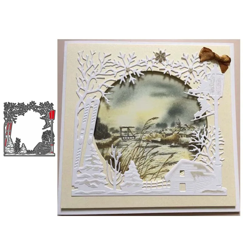 

Metal Cutting Dies Square border NO.4 Stencils for DIY Scrapbooking Paper Cards Photo Album Decorative Embossing DIY Paper Cards