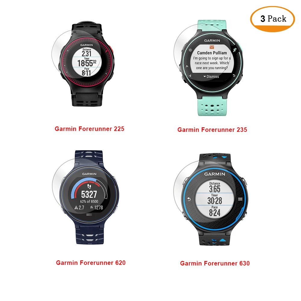 2.5D Tempered Glass Film Screen Protector For Garmin Forerunner 225/235/620/630 Accessories