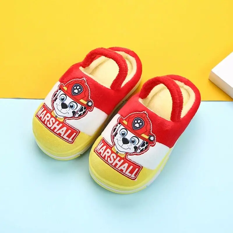 Лидер продаж; Paw Patrol chase marshall rocky Everest kye zuma; зимняя обувь; детские тапочки игрушки; подарок на день рождения - Цвет: 03