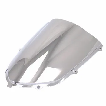 

Motorcycle Double Bubble Windshield Windscreen For Kawasaki Ninja ZX10R 2004-05
