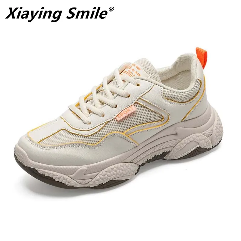 Xiaying Smile new autumn winter Running Shoes Female outdoor Sports Shoes lace up lightweight women shoe popular athletic shoes