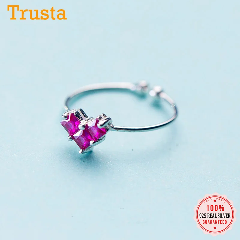 Trusta 100% Стерлинговое Серебро 925 пробы модное ювелирное изделие милое сердце