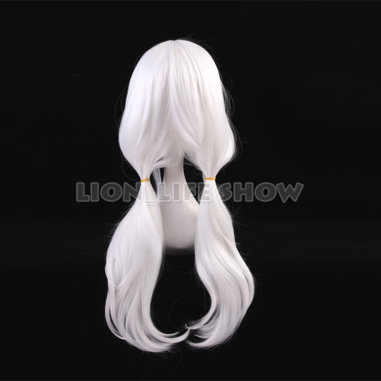 Danganronpa V3 Killing Harmony Angie Yonaga Хэллоуин косплей белый парик длинные 70 см