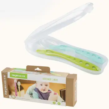 

Kidlove Baby Portable Feeding Tableware Set Silicone Rice Paste Feeding Spoon