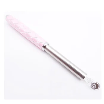 

Shrink Manual Pen and 5pcs Disposable Roller Microblading Needles Tattoo Eyebrow Fog Embroidery Pin Makeup Handmade Pen