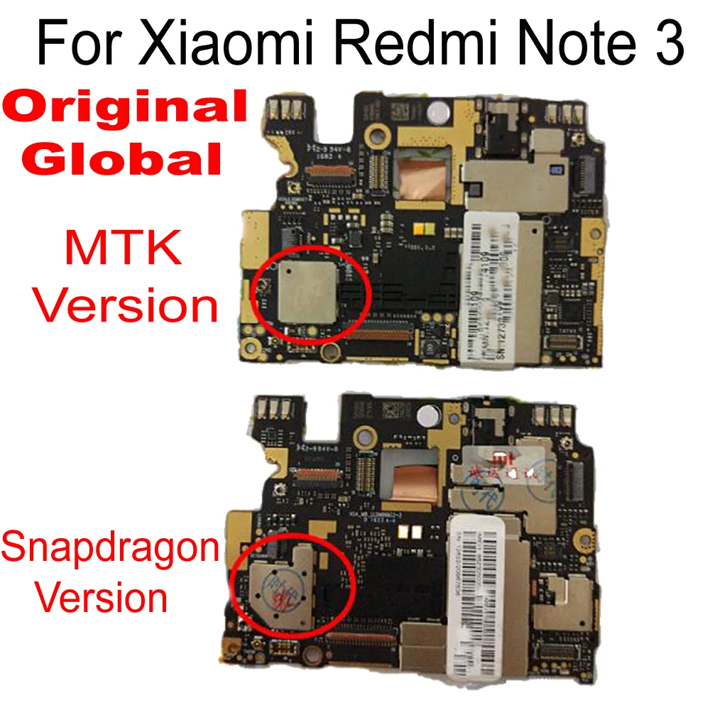 Материнская плата для Xiaomi Redmi Note 3 разблокированная с чипами глобальная прошивка